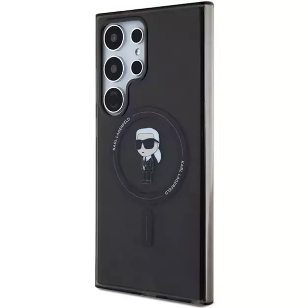Karl Lagerfeld IML Ikonik MagSafe Case for Samsung Galaxy S24 Ultra - Black 1