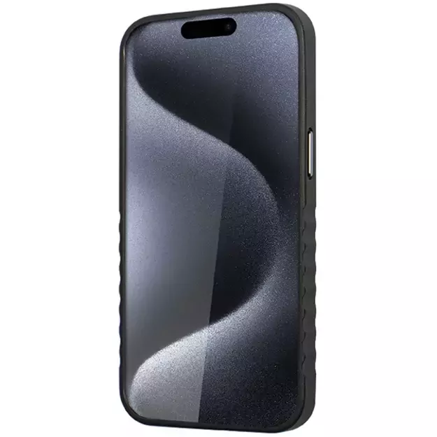 Audi Genuine Leather case with MagSafe for iPhone 15 Pro - black and red 13