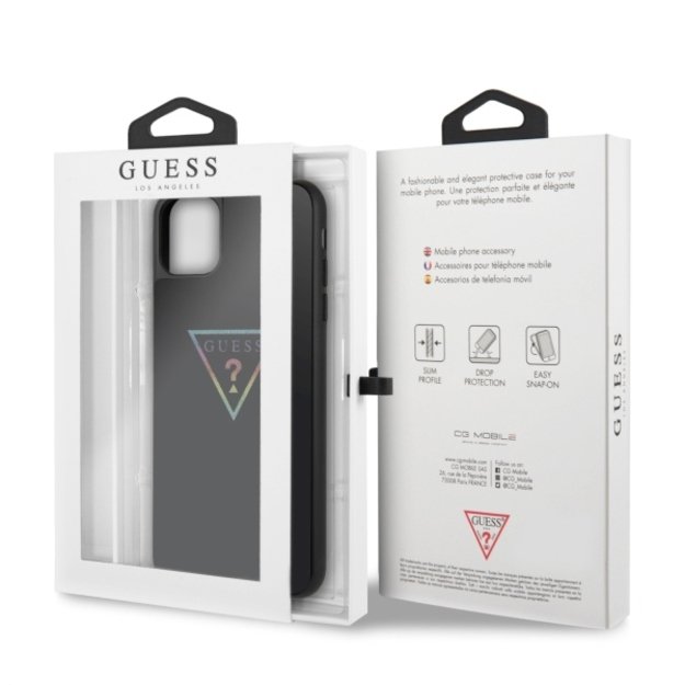Guess Triangle Glitter iPhone 11 Pro Max Case - Black 6