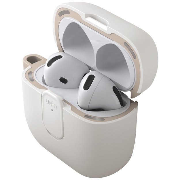 Uniq Clyde Lock Case for AirPods 4 - Beige 1