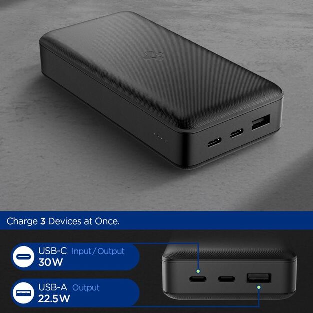 Spigen EA3020 20000mAh 30W Power Bank - Black 1
