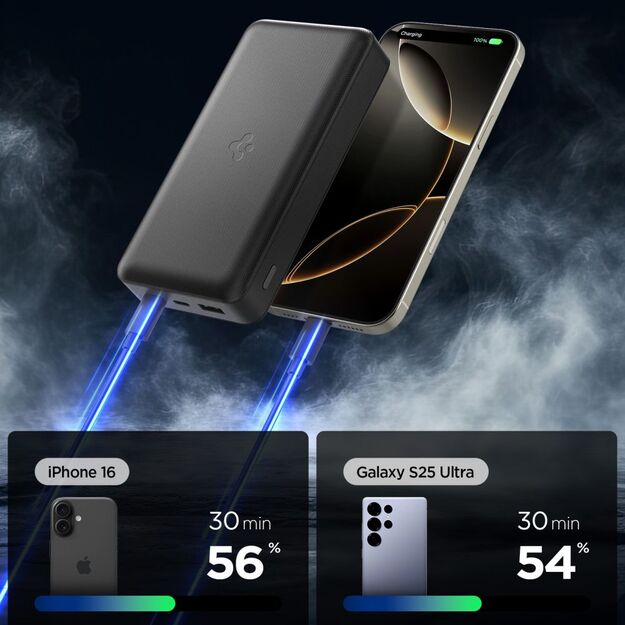 Spigen EA3020 20000mAh 30W Power Bank - Black 2