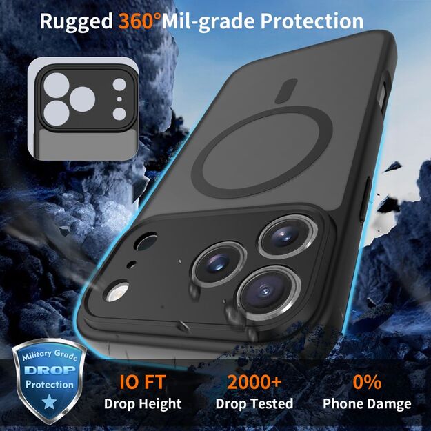 Tech-Protect BasicMag MagSafe Case for iPhone 17 Pro Max - Matte Black 1