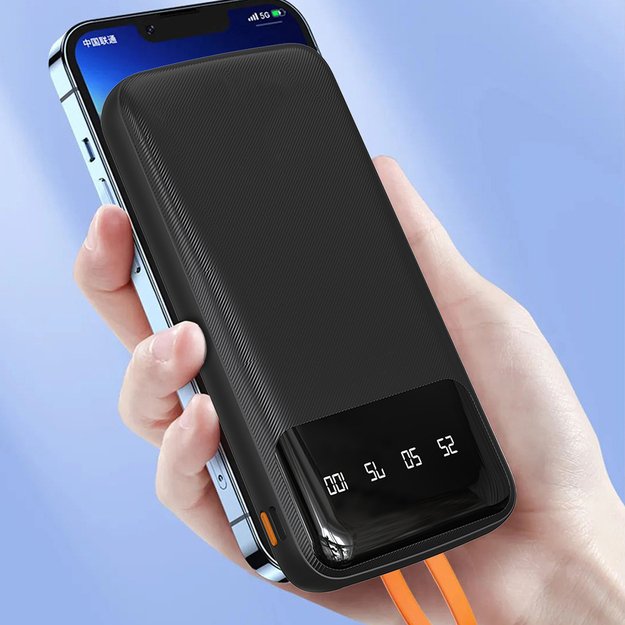 Dudao K6Pro Universal 10000mAh Power Bank with USB Cable, USB Type C, Lightning white (K6Pro-white) 4