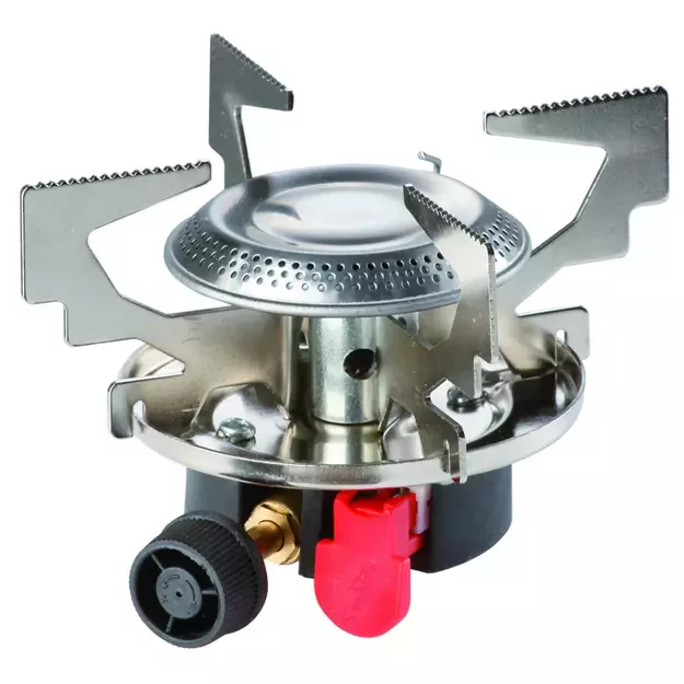 Gas camping stove with gas cartridges (thread or valve) ATOS piezo igniter 1.8kW 5