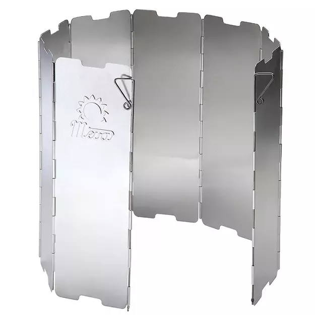Wind shield for a camping stove burner - silver 4