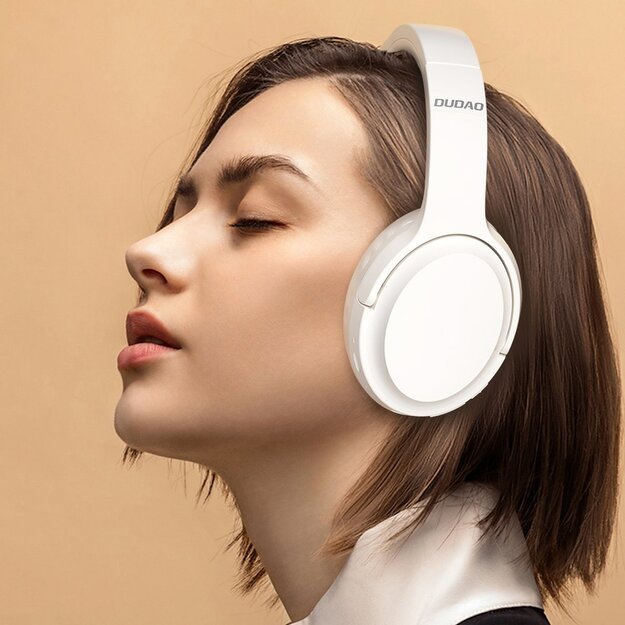 Dudao X22Pro on-ear wireless Bluetooth 5.3 headphones - white 3