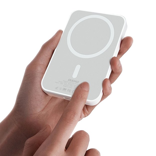 Powerbank Dudao K26S 5000mAh 20W USB-A / USB-C / MagSafe - white 6