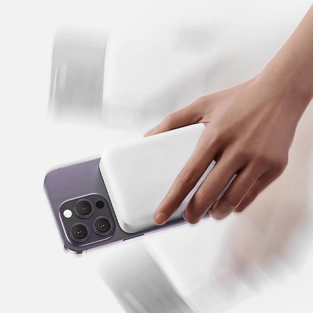Powerbank Dudao K26S 5000mAh 20W USB-A / USB-C / MagSafe - white 5
