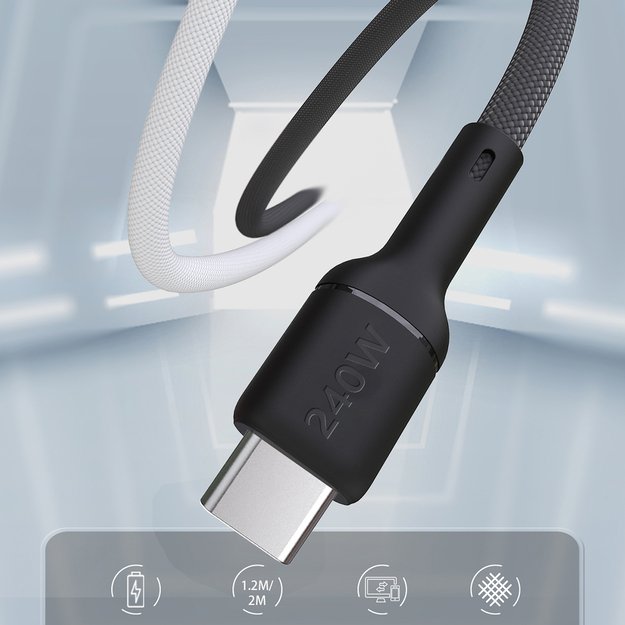 Dudao L9C Max 240W PD USB-C - USB-C Cable 1.2m - Black 2