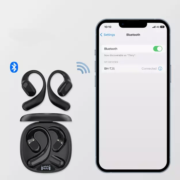 Choetech OWS wireless TWS Bluetooth 5.3 headphones - black 7