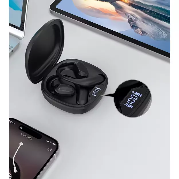 Choetech OWS wireless TWS Bluetooth 5.3 headphones - black 5