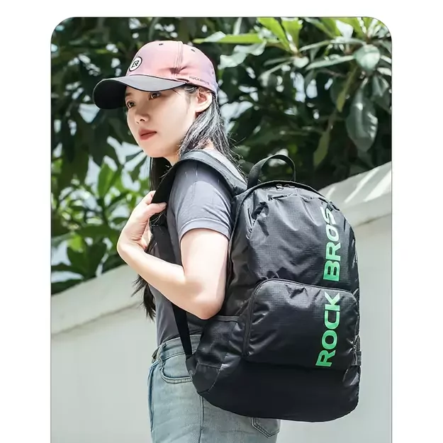 Rockbros H10-BK sports foldable backpack 18 l - black 14