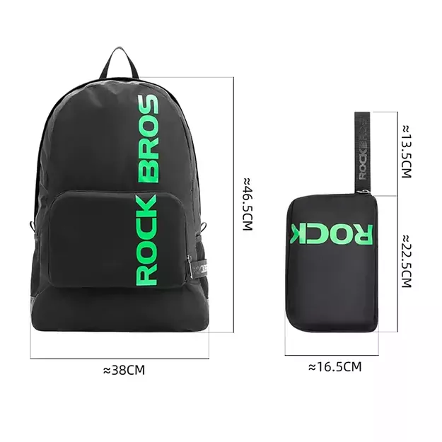 Rockbros H10-BK sports foldable backpack 18 l - black 16
