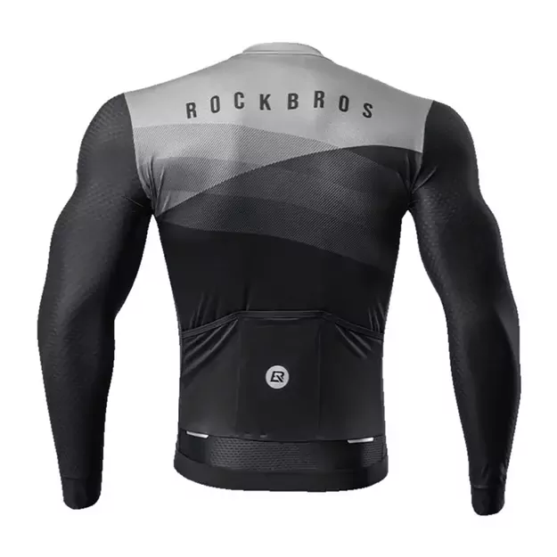 Rockbros cycling jersey 15120009004 long sleeve spring/summer XL - black 16