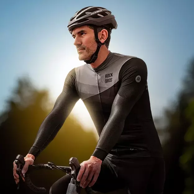 Rockbros cycling jersey 15120009004 long sleeve spring/summer XL - black 7
