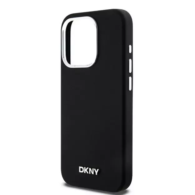 Etui DKNY Liquid Silicone Small Metal Logo MagSafe na iPhone 15 Pro - czarne 5
