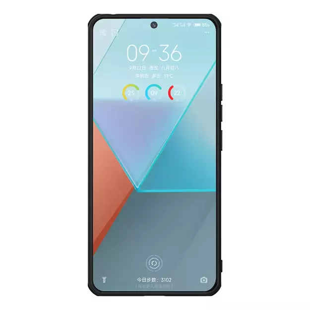 Nillkin Super Frosted Shield Pro Case for Xiaomi Redmi Note 13 Pro 4G / Poco X6 5G - Black 3