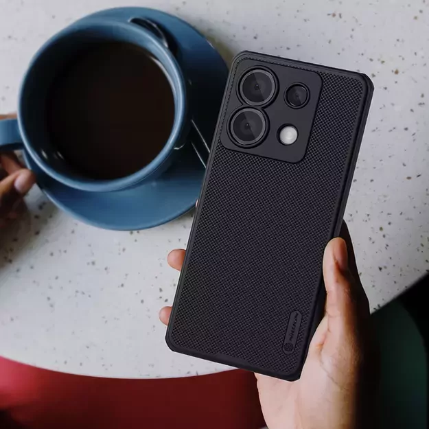 Nillkin Super Frosted Shield Pro Case for Xiaomi Redmi Note 13 Pro 4G / Poco X6 5G - Black 8