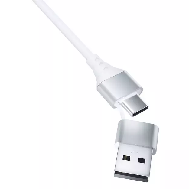 3mk Hyper Cable 3in1 USB-A - USB-C / USB-C - micro USB - Lightning 1.5m - white 4