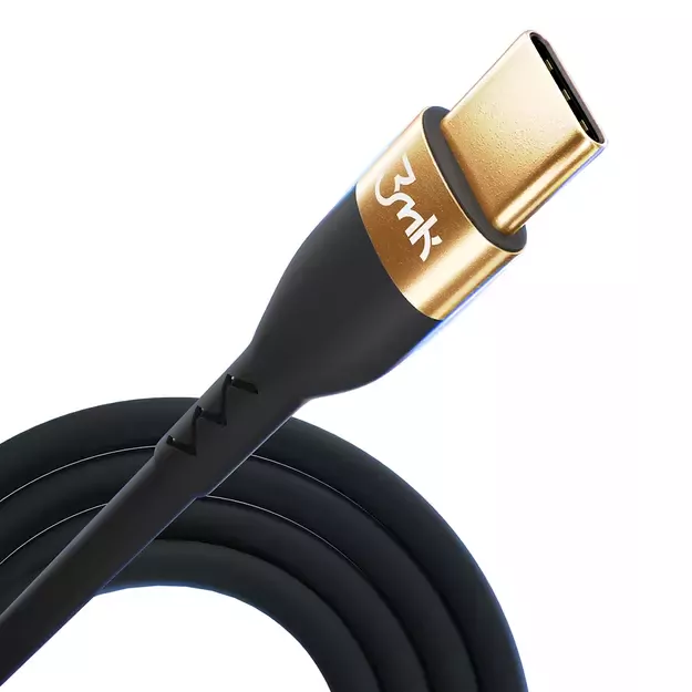 3mk Hyper Silicone Cable USB-C / USB-C 100W 2m - Black 5