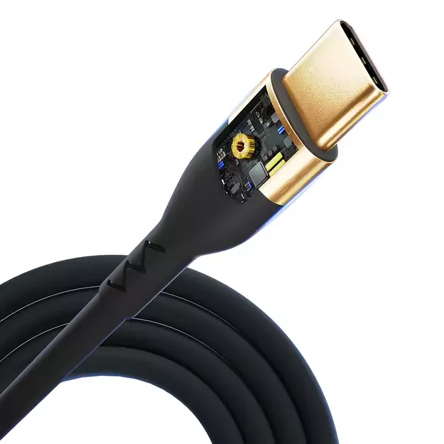 3mk Hyper Silicone Cable USB-C / USB-C 100W 2m - Black 4