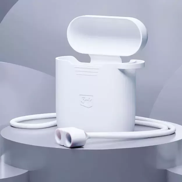 3mk Silicon AirPods Case for AirPods 2 - white 2