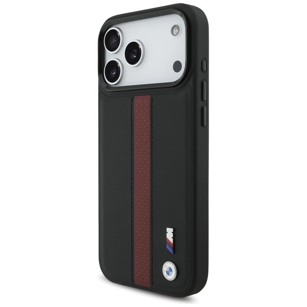 BMW M Perforated Stripe Logo MagSafe Case for iPhone 17 Pro Max - Red 1