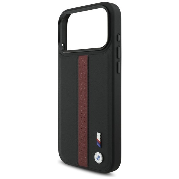 BMW M Perforated Stripe Logo MagSafe Case for iPhone 17 Pro Max - Red 5