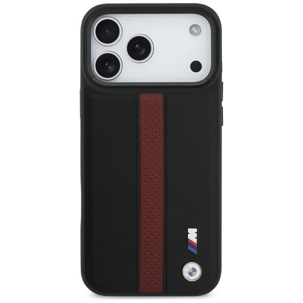 BMW M Perforated Stripe Logo MagSafe Case for iPhone 17 Pro Max - Red 2