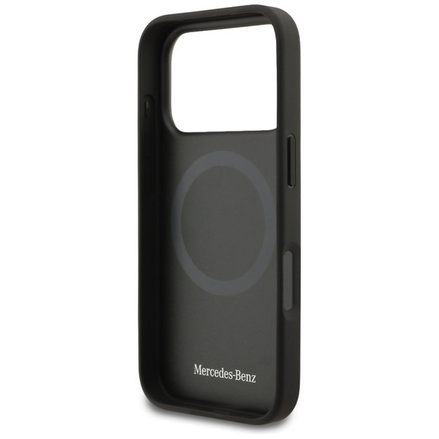 Mercedes Leather The Move MagSafe Case for iPhone 17 Pro - Black 6