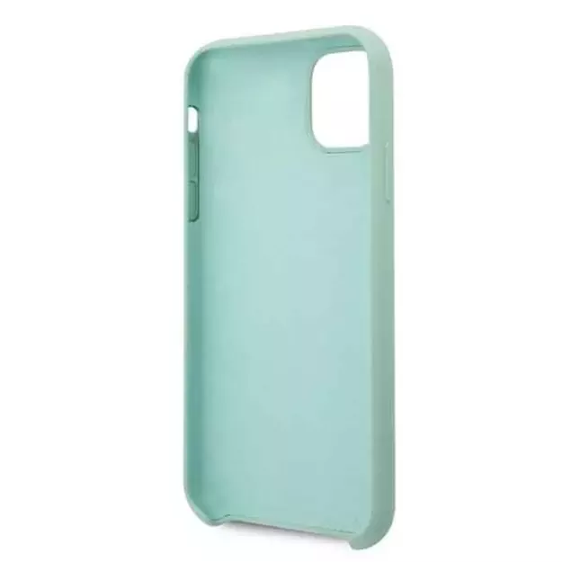 Guess GUHCN58LSLMGG iPhone 11 Pro zielony/green hard case Silicone Vintage Gold Logo 9