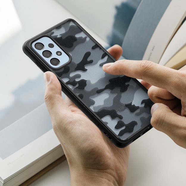 Ringke Fusion Matte tpu case with frame for Samsung Galaxy A73 black 8