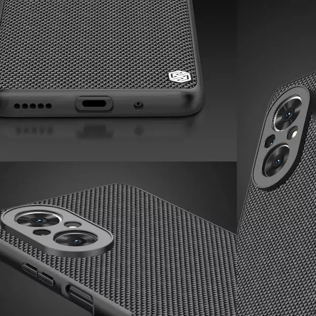 Nillkin Textured Case durable reinforced case with gel frame and nylon back for Honor 50 SE black 7