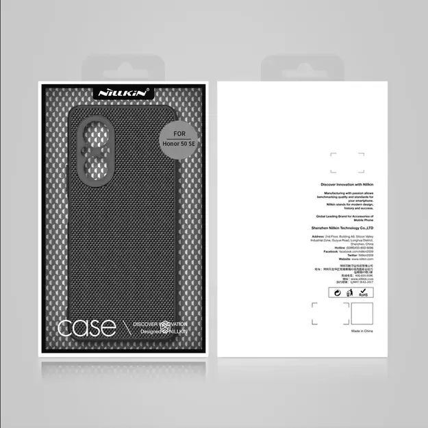 Nillkin Textured Case durable reinforced case with gel frame and nylon back for Honor 50 SE black 4