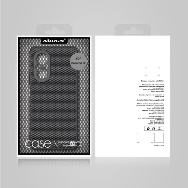 Nillkin Textured Case durable reinforced case with gel frame and nylon back for Honor 50 SE black 18