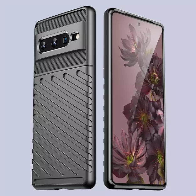 Thunder Case flexible armored cover for Google Pixel 7 Pro black 3