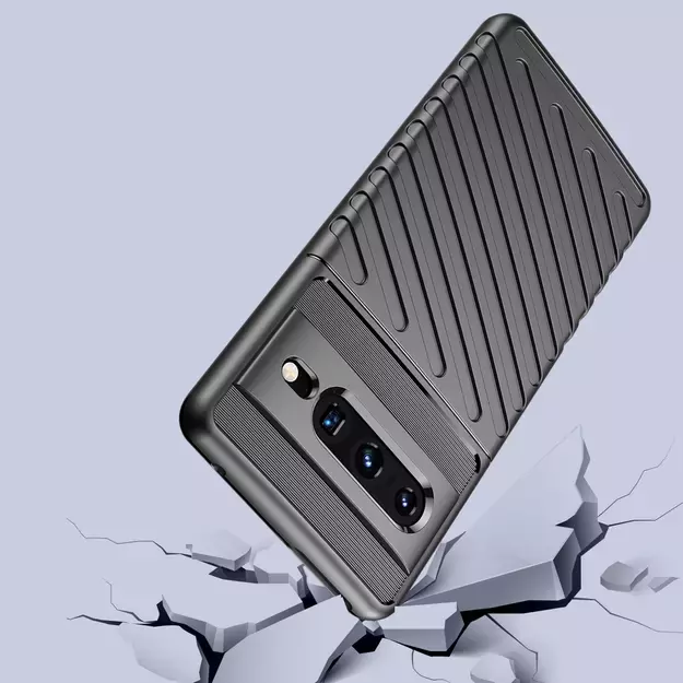 Thunder Case flexible armored cover for Google Pixel 7 Pro black 2