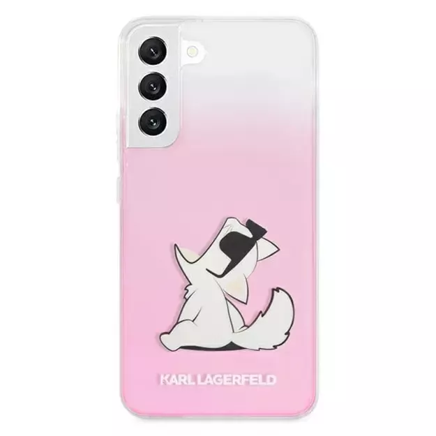 Karl Lagerfeld KLHCS22MCFNRCPI S22+ S906 hardcase różowy/pink Choupette Eat 6