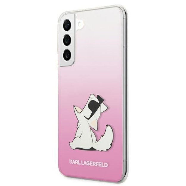 Karl Lagerfeld KLHCS22MCFNRCPI S22+ S906 hardcase różowy/pink Choupette Eat 12