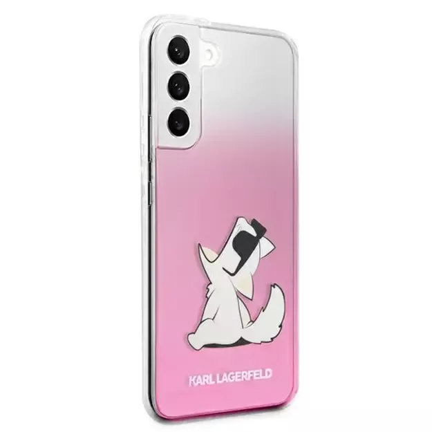 Karl Lagerfeld KLHCS22MCFNRCPI S22+ S906 hardcase różowy/pink Choupette Eat 7
