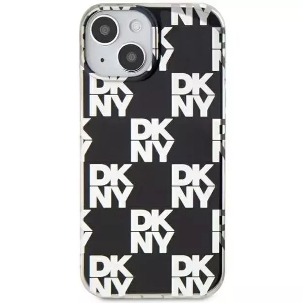 DKNY IML Checkered Mono Pattern case for iPhone 15 Plus / 14 Plus - black 9