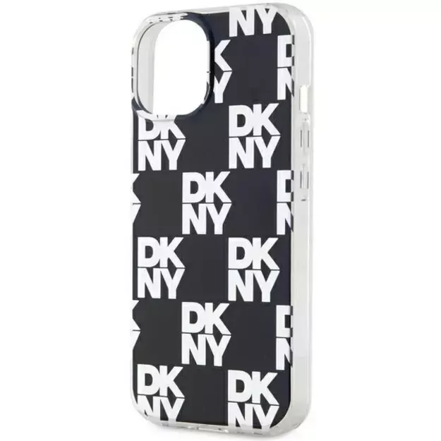 DKNY IML Checkered Mono Pattern case for iPhone 15 Plus / 14 Plus - black 12