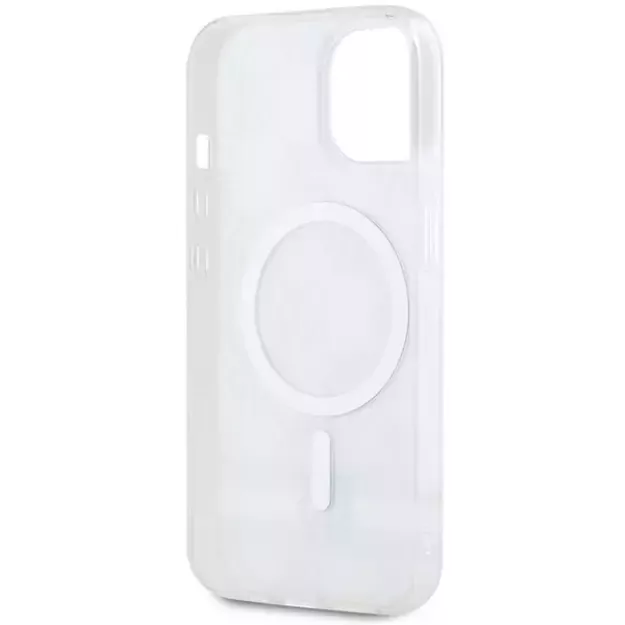 DKNY IML Checkered Mono Pattern &amp  Printed Stripes MagSafe case for iPhone 15 / 14 / 13 - beige 13