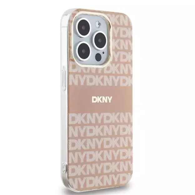 DKNY IML Mono &amp  Stripe MagSafe case for iPhone 15 Pro Max - pink 3