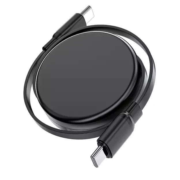 Acefast C13-03 USB-C - USB-C 60W Cable Retractable - Black 7