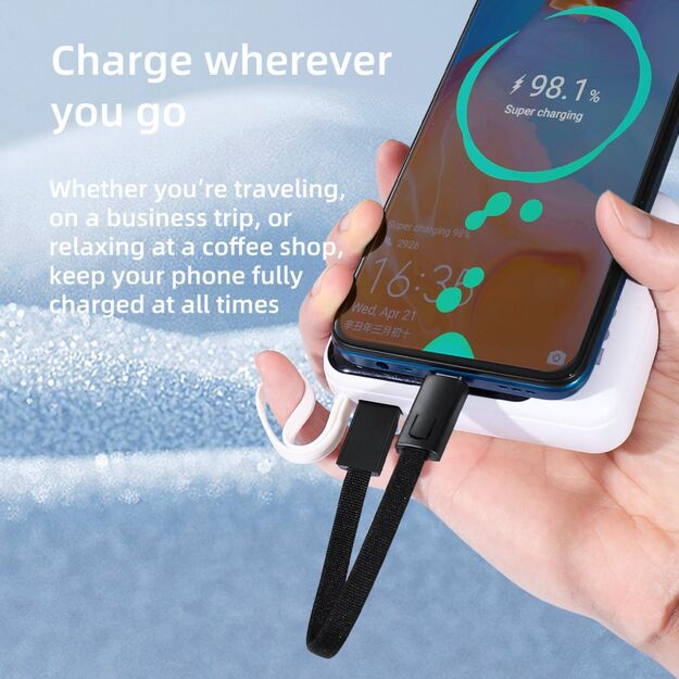 Tech-Protect Ultraboost DNA Cable with Keychain USB-C PD 60W / 3A - Gray 3