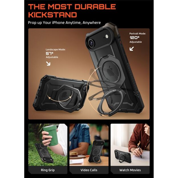 Supcase UB Grip Mag MagSafe Case for iPhone 17 Air - Black 3