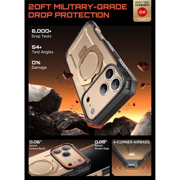 Supcase UB Grip Pro Mag MagSafe Case for iPhone 17 Pro Max - Gold 2