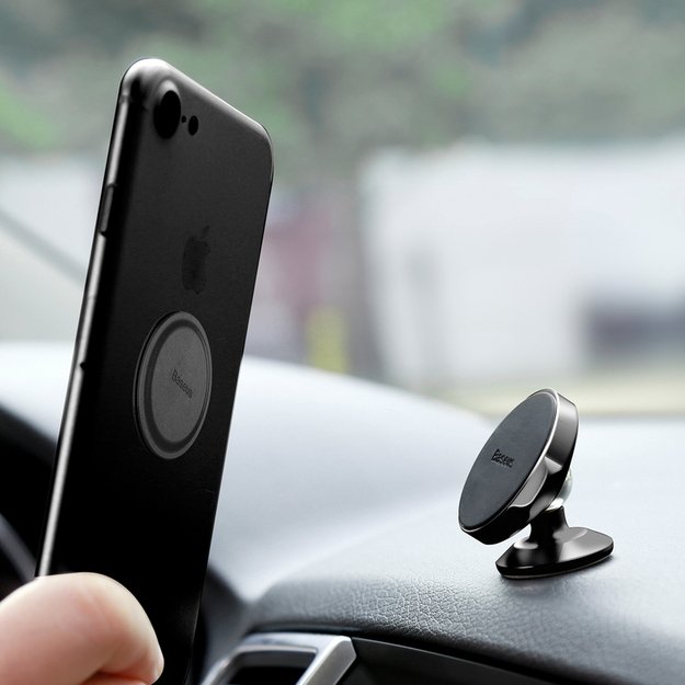 Baseus Small Ears Series SUER-B01 magnetic car dashboard holder - black 11